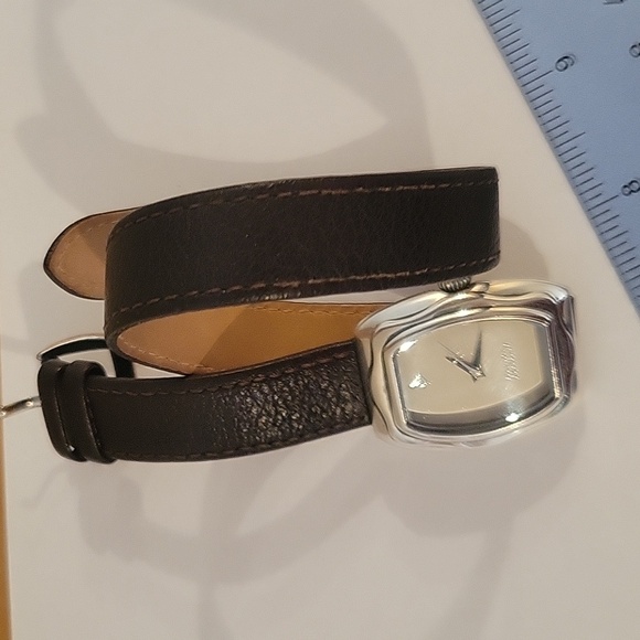 Silpada It's a Wrap Watch AS IS! Brown Leather wrist band! - Picture 10 of 12